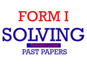 TAHOSSA Form One Annual Exam 2024