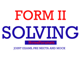 Form Two Zonal Pre Mock Exam 2024