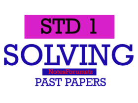 Standard One – New Syllabus Model Examination