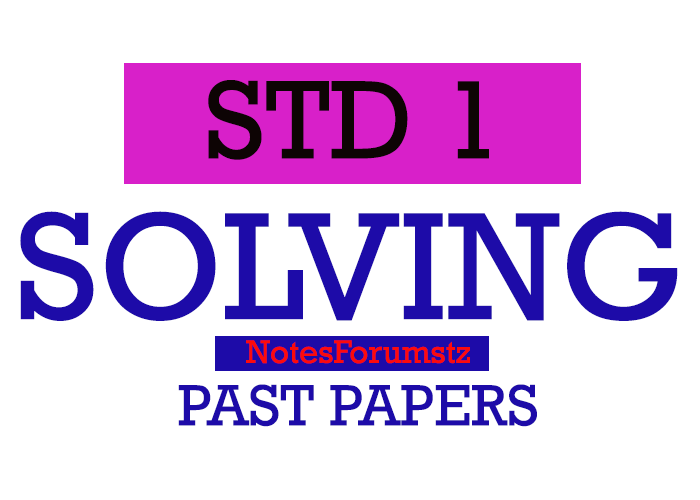 Standard One – New Syllabus Model Examination