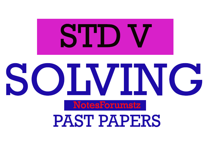NECTA Sample Questions Paper SFNA 2025 (New Format)