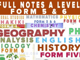Advanced Level Full Notes
